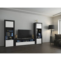 Ensemble Milano meuble mural multimédia moderne
