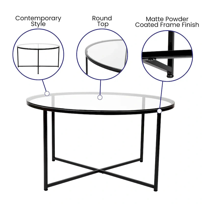 Tables gigognes Sonoma chêne clair avec piètement cantilever en métal