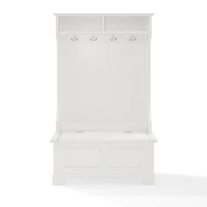 Porte-manteau Campbell Classic blanc en bois