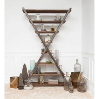 Exagoni table d'appoint hexagonale plaquée laiton