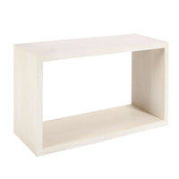 Console buffet Keli 52 pouces en bois de manguier, cube ouvert, 1 étagère