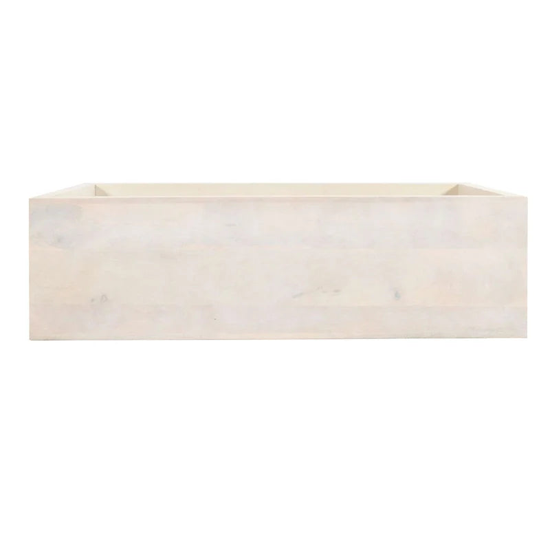 Console buffet Keli 52 pouces en bois de manguier, cube ouvert, 1 étagère