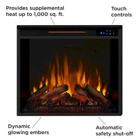 Cheminée électrique Calie 67 avec meuble TV blanc de Real Flame