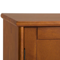 WYNDENHALL Tierney Buffet/Bahut et casier à vin en bois massif de 54 pouces de large, style Mid-Century - 54 L x 17 P x 36 H