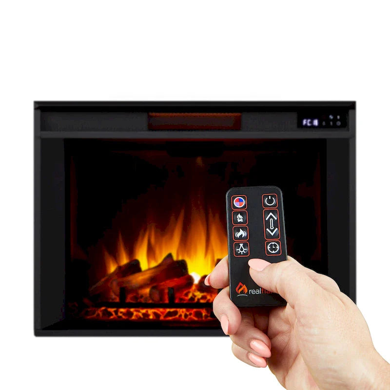 Cheminée électrique Ashton 93 Grand Media blanche de Real Flame