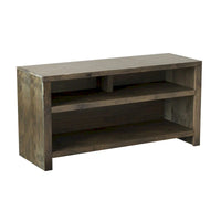 Meuble TV Bridgevine Home Joshua Creek de 48 pouces pour téléviseurs jusqu'à 55 pouces, aucun assemblage requis, finition bois de grange