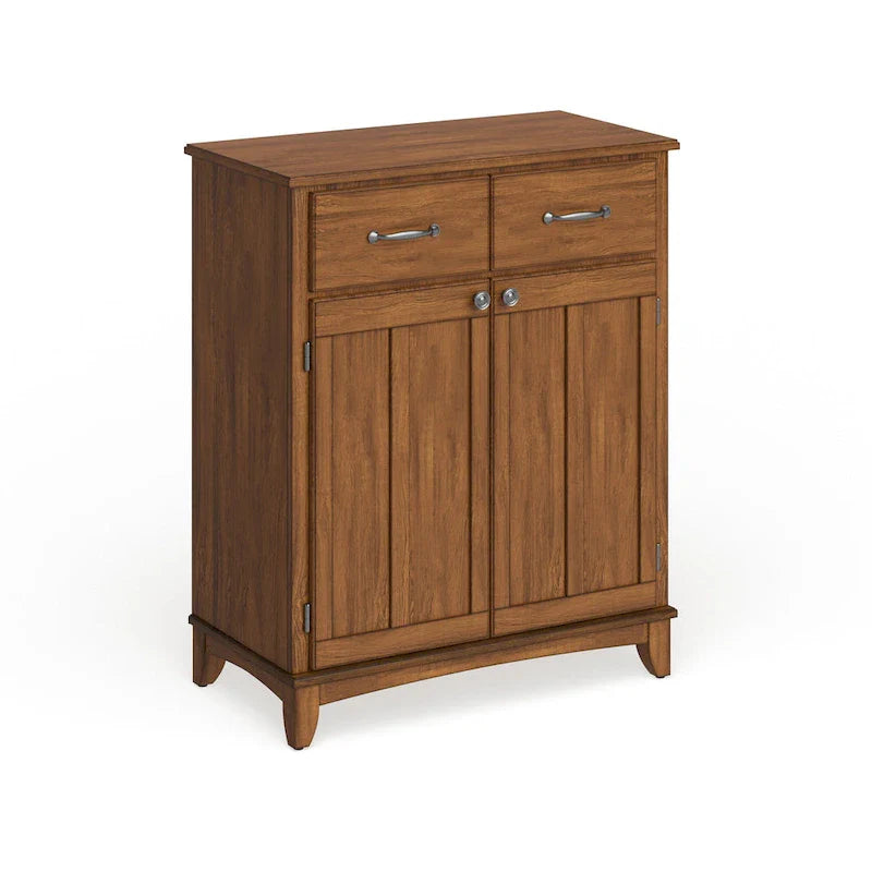 Buffet en chêne Narcisse Copper Grove avec plateau en bois