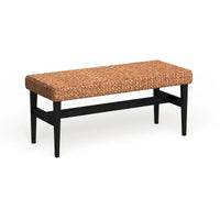 Banc tissé naturel SEI Furniture Terraza noir