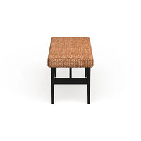 Banc tissé naturel SEI Furniture Terraza noir