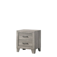 Jan Ensemble de chambre plateforme rustique gris 6 pièces