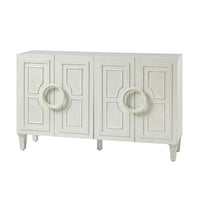 Connie 58 Buffet Dressoir Contemporain avec Poignées de Porte Rondes en Bois Massif par HULALA HOME