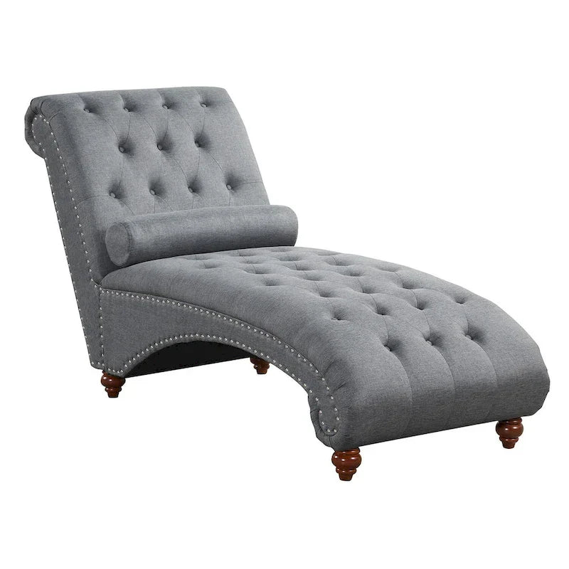 Méridienne d'Intérieur Moderne sans Accoudoirs en Velours avec 1 Coussin Traversin