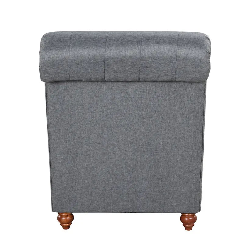 Méridienne d'Intérieur Moderne sans Accoudoirs en Velours avec 1 Coussin Traversin