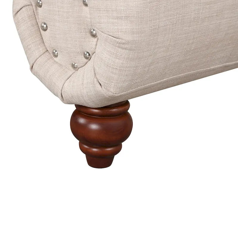 Méridienne d'Intérieur Moderne sans Accoudoirs en Velours avec 1 Coussin Traversin