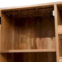 Meuble d'appoint et meuble bar avec rangements ouverts et fermés