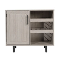 Meuble d'appoint et meuble bar avec rangements ouverts et fermés