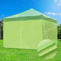 InstaHibit Paroi Latérale Universelle Zippée UV30+ Compatible avec Auvent 3x3m Pique-Nique 1 Pièce Verte