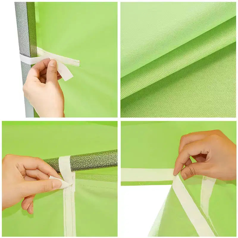 InstaHibit Paroi Latérale Universelle Zippée UV30+ Compatible avec Auvent 3x3m Pique-Nique 1 Pièce Verte