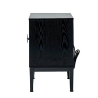 Table de chevet moderne 25 po de haut à 2 tiroirs avec station de recharge et pieds réglables (lot de 2) par HULALA HOME