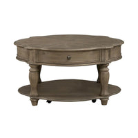 Table basse ronde en bisque patinée Magnolia Manor