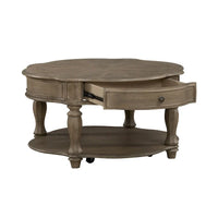 Table basse ronde en bisque patinée Magnolia Manor