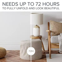 Pouf bouclé ZICOTO, repose-pieds confortable pour rehausser votre décoration de salon avec confort et charme