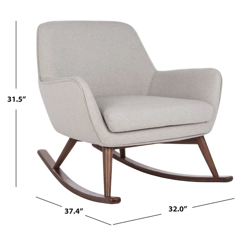 Fauteuil à bascule mid-century SAFAVIEH Couture Breeda - 32Lx37Px32H