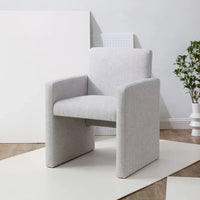 SAFAVIEH Couture Gunna Fauteuil en lin - 26 L x 25 P x 33 H - 26Lx25Px33H