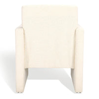 SAFAVIEH Couture Gunna Fauteuil en lin - 26 L x 25 P x 33 H - 26Lx25Px33H