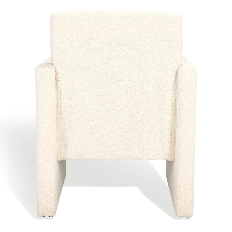 SAFAVIEH Couture Gunna Fauteuil en lin - 26 L x 25 P x 33 H - 26Lx25Px33H