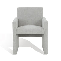 SAFAVIEH Couture Gunna Fauteuil en lin - 26 L x 25 P x 33 H - 26Lx25Px33H