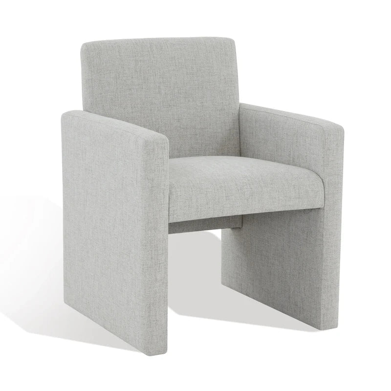 SAFAVIEH Couture Gunna Fauteuil en lin - 26 L x 25 P x 33 H - 26Lx25Px33H