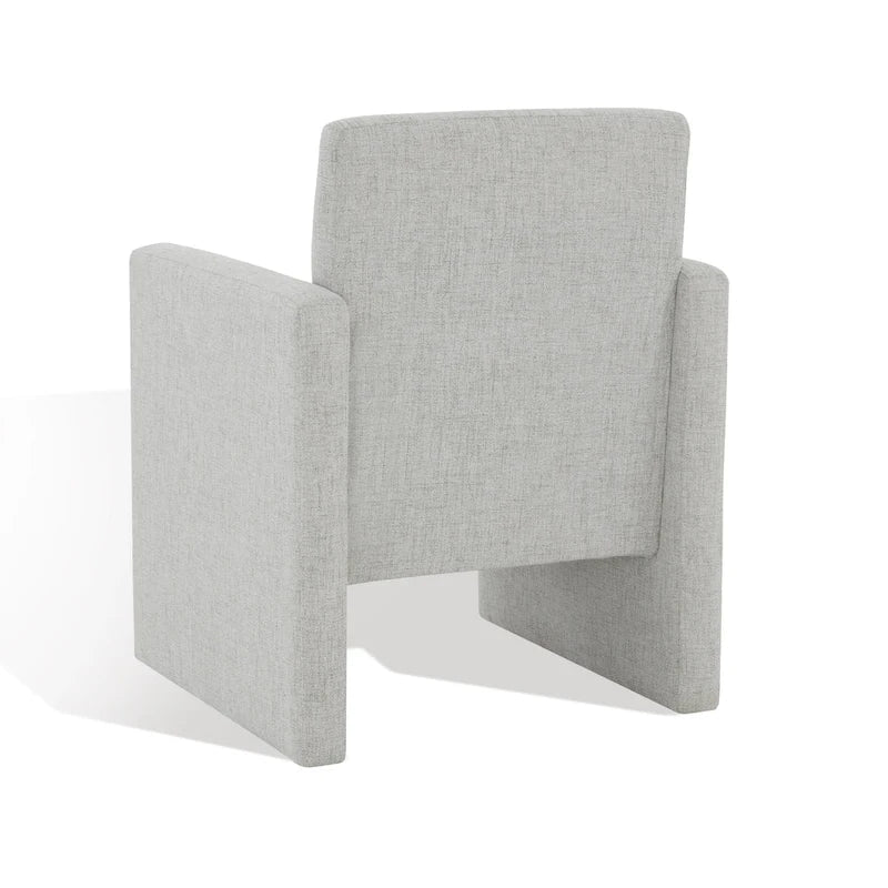 SAFAVIEH Couture Gunna Fauteuil en lin - 26 L x 25 P x 33 H - 26Lx25Px33H