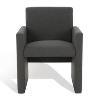 SAFAVIEH Couture Gunna Fauteuil en lin - 26 L x 25 P x 33 H - 26Lx25Px33H