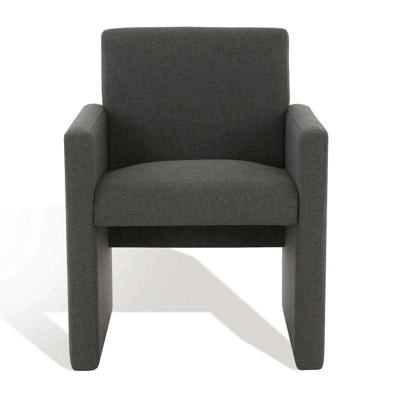 SAFAVIEH Couture Gunna Fauteuil en lin - 26 L x 25 P x 33 H - 26Lx25Px33H
