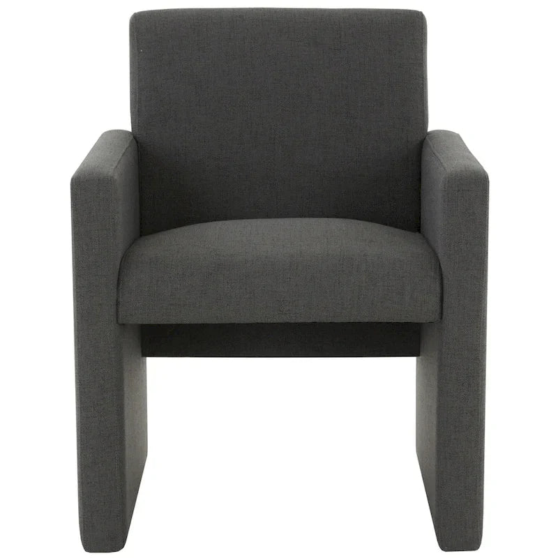SAFAVIEH Couture Gunna Fauteuil en lin - 26 L x 25 P x 33 H - 26Lx25Px33H