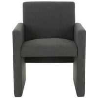 SAFAVIEH Couture Gunna Fauteuil en lin - 26 L x 25 P x 33 H - 26Lx25Px33H