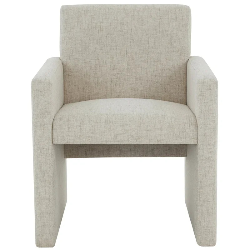 SAFAVIEH Couture Gunna Fauteuil en lin - 26 L x 25 P x 33 H - 26Lx25Px33H