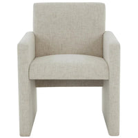 SAFAVIEH Couture Gunna Fauteuil en lin - 26 L x 25 P x 33 H - 26Lx25Px33H