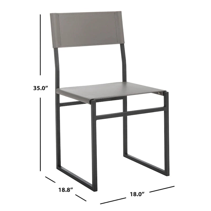 Chaise de salle à manger SAFAVIEH Daphne (lot de 2) - 18 L x 18.8 P x 35 H - 18Lx19Px35H