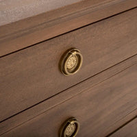 Table de chevet SAFAVIEH Couture Firyal en bois à 3 tiroirs