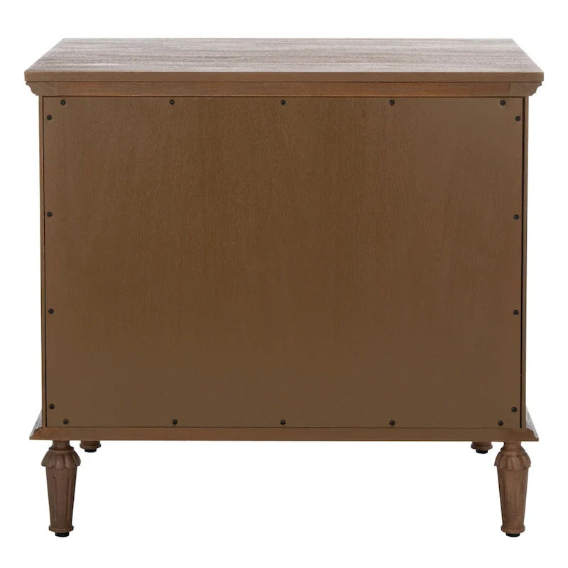 Table de chevet SAFAVIEH Couture Firyal en bois à 3 tiroirs