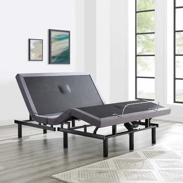 Sommier réglable Idealbase avec 3 vitesses de massage des pieds, inclinaison de la tête et des pieds, télécommande sans fil
