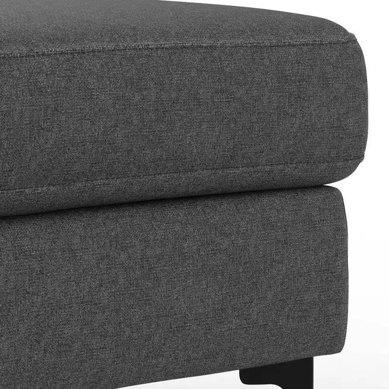 Pouf WyndenHall Lana Mid-Century en tissu Performance