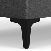 Pouf WyndenHall Lana Mid-Century en tissu Performance