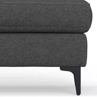 Pouf WyndenHall Lana Mid-Century en tissu Performance