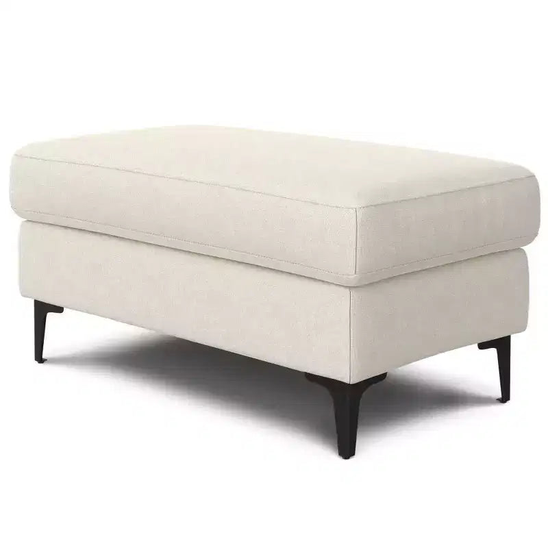 Pouf WyndenHall Lana Mid-Century en tissu Performance