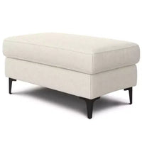 Pouf WyndenHall Lana Mid-Century en tissu Performance