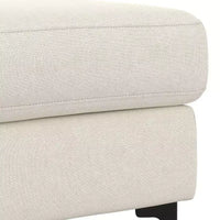 Pouf WyndenHall Lana Mid-Century en tissu Performance