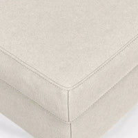Pouf WyndenHall Lana Mid-Century en tissu Performance
